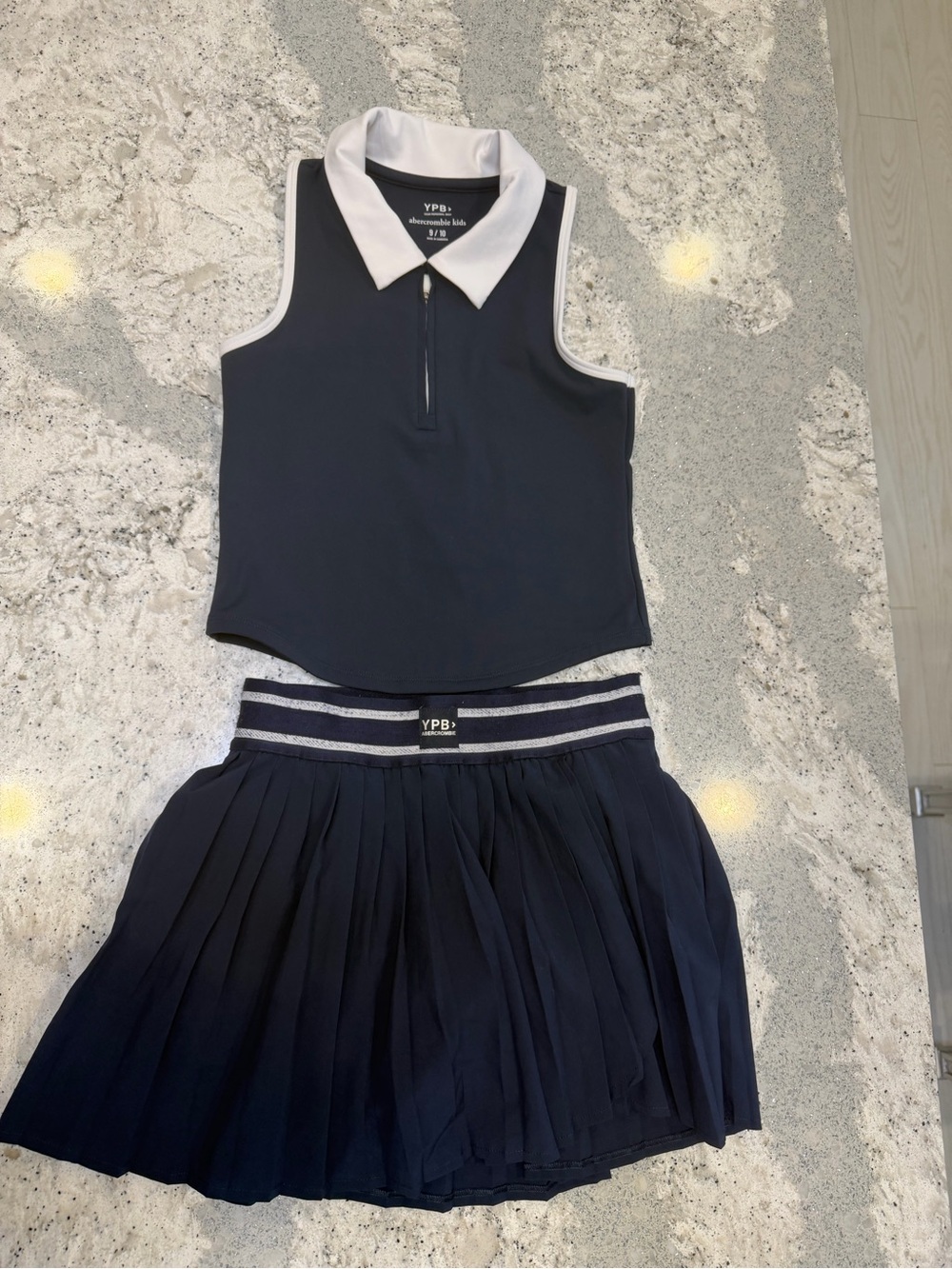 Abercrombie Kids matching skirt set size 09/10